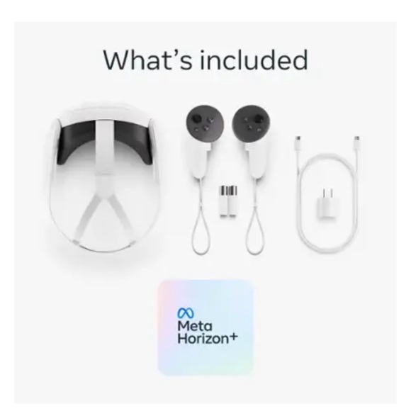 Standalone White VR Headset with Ergonomic Design and Controllers